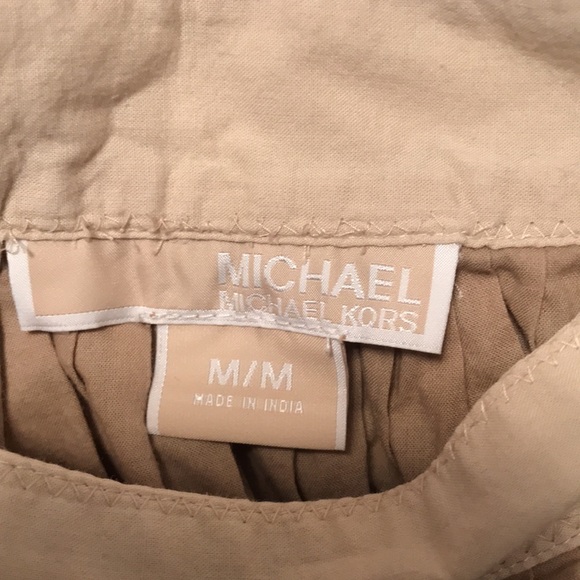 Michael Kors float tank top; tan and coral; size medium - Picture 2 of 2